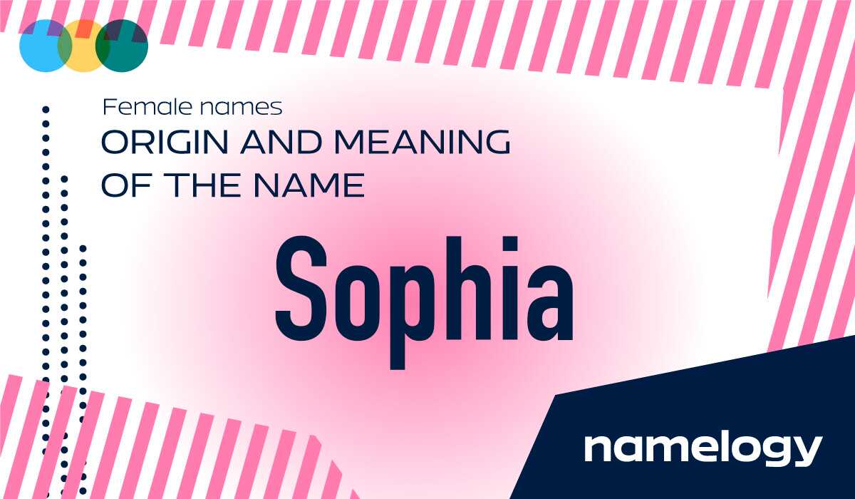 Origin and meaning of the name Sophia - Namelogy.org